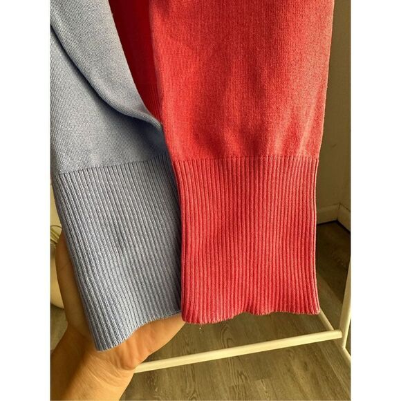 Silks Bundle of Two Silk Blend Sweaters Large Pink Blue - Picture 4 of 5